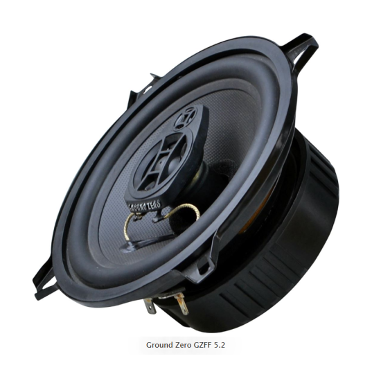 Ground Zero GZFF 5.2 2-drożne głośniki współosiowe o średnicy woofera 130 mm. Moc woofera 70 W RMS / 110 W